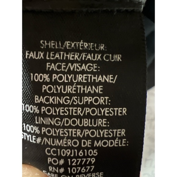 Alice + Olivia Black Faux Leather Pants nwt - Picture 4 of 4